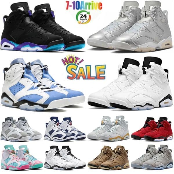Designer Basketball Shoes 6 Jump j6 shoes Sneakers Cool Grey Midnight Navy Carmine Olive Blue Electric Green Bordeaux White Red Sports Trainers Size36-47