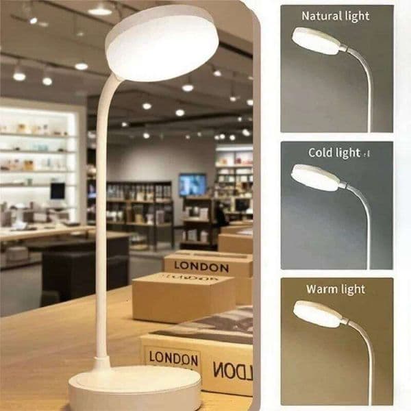 Rechargeable Table USB Plug Desk Lamp Reading Book Night LED 3 Modes Dimming Eye Protection Light Bedside Led Lamps 26Y0319