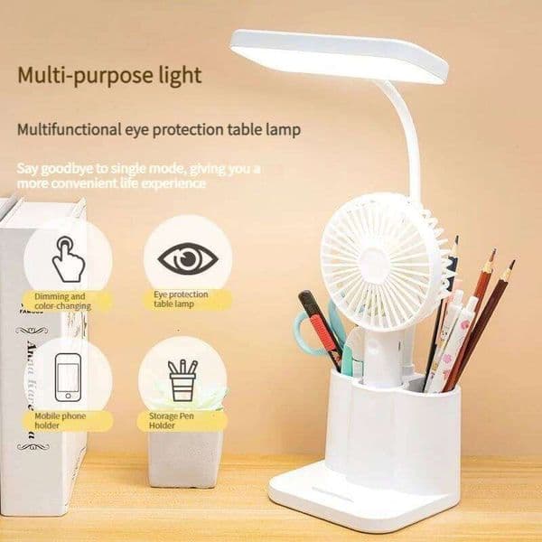 One-piece LED multi-function pen holder desk lamp, with adjustable brightness, USB connection, can be used as a mobile phone hol 26Y0319