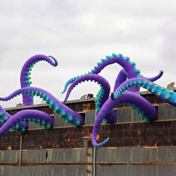 wholesale Custom Huge Inflatable Purple Octopus Mascot Inflatable Underwater Animals For Outdoor Roof Decoration Made By Ace Air Art Ask about the price