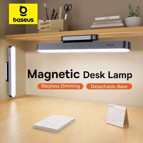 Baseus Magnetic Desk Dimmable LED Table Lamp USB Rechargeable Cabinet Closet Wardrobe Bedside Reading Hanging Night Light 26H0318