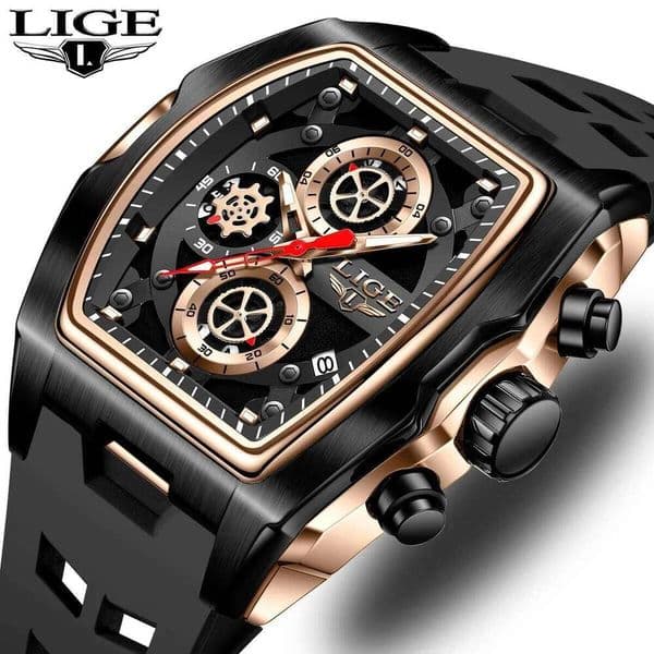 FOXBOX Military Men's Quartz Fashion Sports Business Waterproof Men Watches Casual Wristwatch Chronograph Luminous Clock