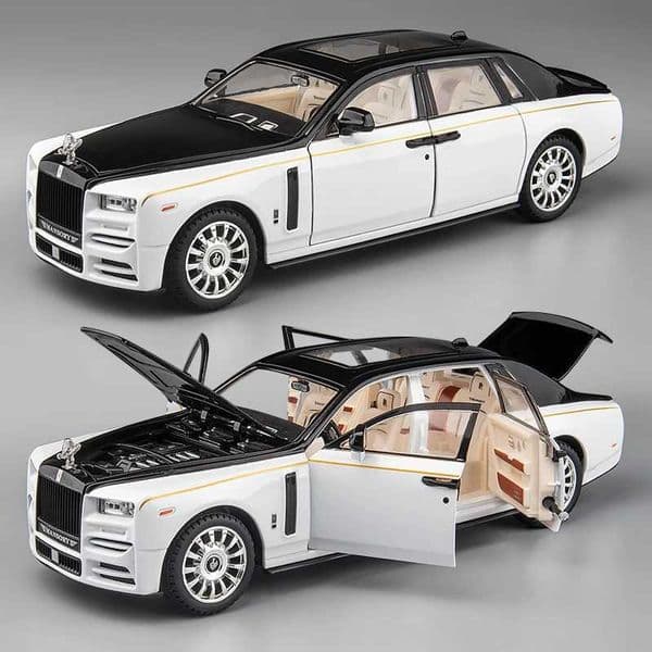 122 Rolls Royce Phantom Alloy Car Model Diecast Toy Vehicles Metal Car Model Collection Simulation Sound Light Childrens Gift L251210F3FY L260319 C260323