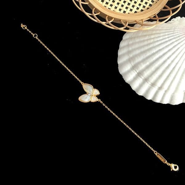 bracelet designer for women bracelet 18K Gold Plated Butterfly Accessory Set Necklace and ear stud combination luxury jewelry designer bangle jewelry braclet