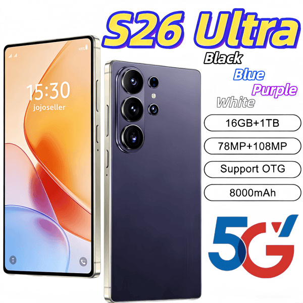 S26 Ultra 5G Unlocked cell S25 ultra 16GB+1TB Smartphone Octa Core Full touch screen Face ID phone Camera GPS HD Display Phones US Warehouse UPS Sealed box