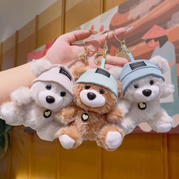 2026 New Creative Fragrance Bear Plush Doll Cute Doll Healing Doll Girl Gift Keychain Bag Pendant Wholesale in Stock Free Shipping Fee By Sea