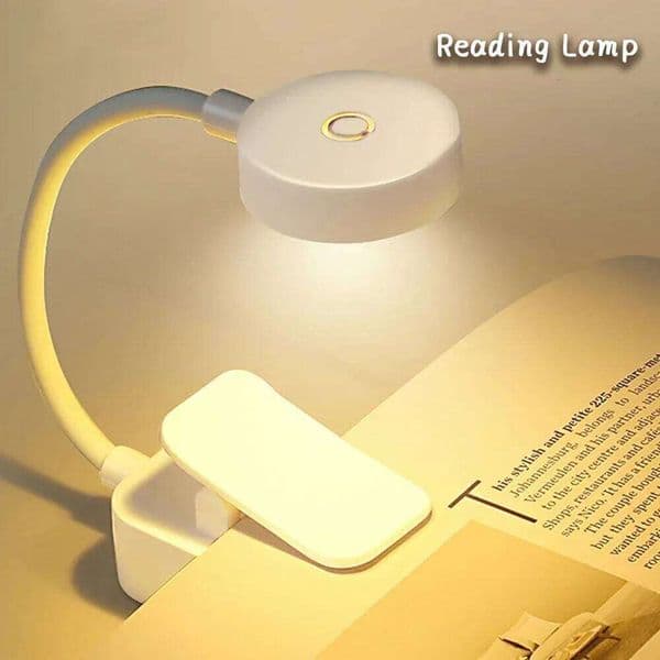 Mini Clip Book LED Table Eye Protection 3 Colors Battery Powered USB Night Light Portable Bedside Student Reading Lamp 26H0318