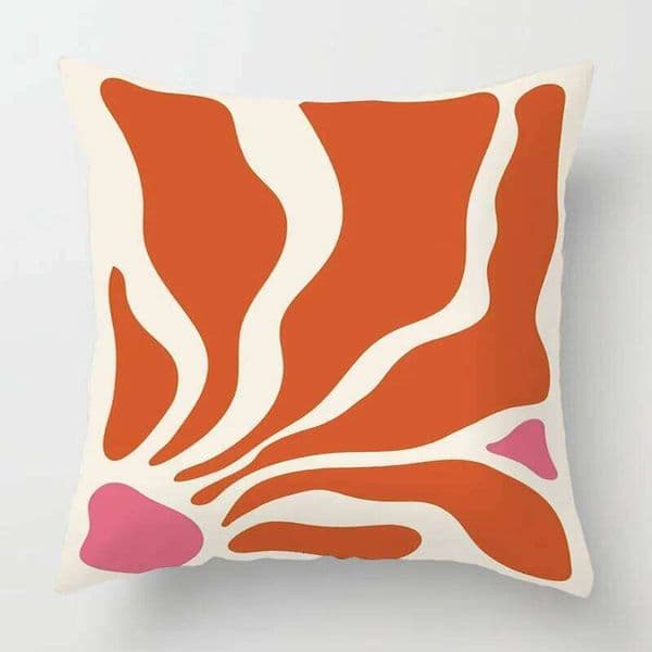 Pillow Case Four Seasons Universal Pillowcasecase Abstract Geometric Plant Illustration Printed Cushion Cover Home Cafe Decoration 26Y0319