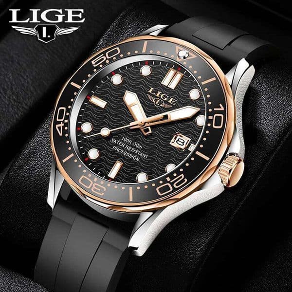 Reloj Hombre LIGE Top Luxury Mens Fashion Business Quartz Wristwatches Waterproof Luminous Date Steel Watches Men Gifts