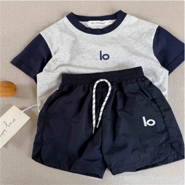 2026 New Luxury Kids Clothing Sets Designer Child Two Piece Set Printing T Shirt Top And Shorts Suits Outfits Cotton Baby Boys Girl Tracksuit Trendy Childrens C