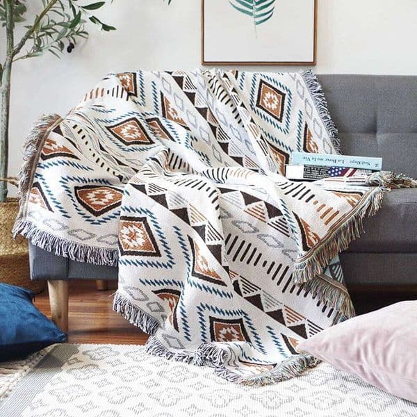 Plaid Blankets Knitted Nordic Towel Sofa Cover Full Striped Room Bedside Blanket for Home Decoration cobertor manta 26H0319