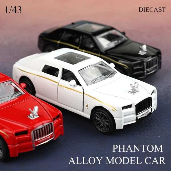 bagged143 Rolls-Royce Phantom Alloy Model Car Simulated vehicle children alloy car boys toy model car ornaments Y260319 C260323
