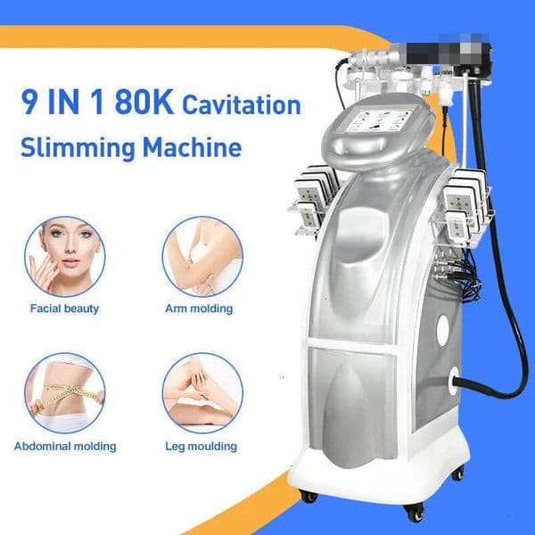 Professional Cavitation Body Sculpting Machine 9 In 1 Inner Roller Shaping Lymphatic Drainage Weight Loss Fat Burning Machine For Salon Spa