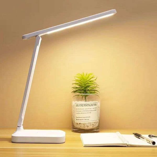 Folding Lamp, Touch Control Dimmable Night Light, LED USB Rechargeable Desk Lamp for Student Dormitory Reading and Bedr 26Y0319