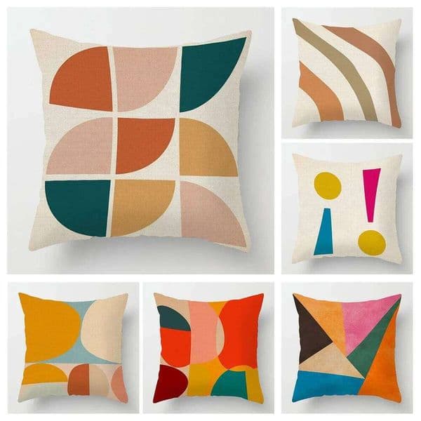 Pillow Case Abstract geometric Pillowcase case 40x40cm 45x 45cm linen fade-resistant machine washable ins Nordic sofa cushion cover 26Y0319