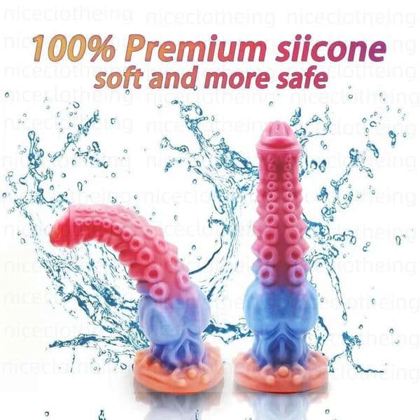 S/M/L Tentacle Anal Thick Silicone Monster Huge Penis Fake Dick Alien Dildo With Suction Cup Sex Toys For Women Men brandsofluxury_7CJO 6ab