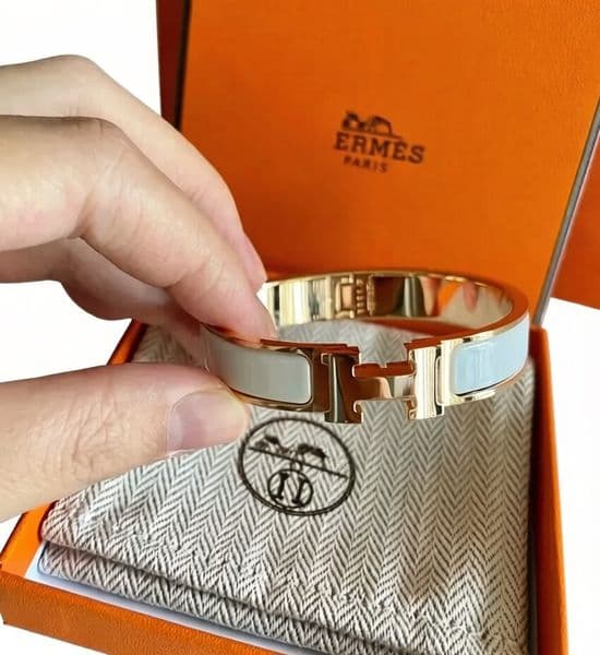 h bracelet luxury Classic jewellery designer men enamel bangle for women girls Stainless Steel Gold 17 19 Vintage style birthday gift gifts GM PM AAA Quality