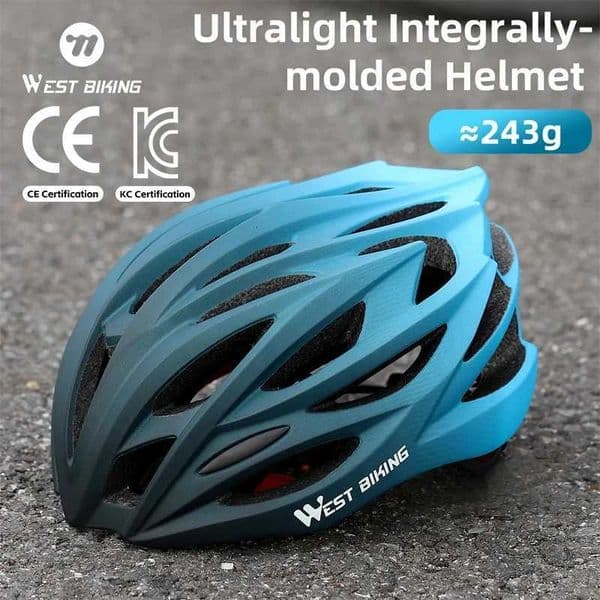 WEST BIKING CE Certified Ultralight Cycling Helmet Integrally-Molded Men Women Bicycle Racing Helmet MTB Road Bike Safety H260319
