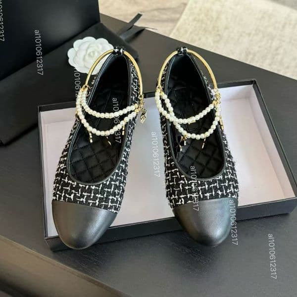 2026 Luxury designers Bowtie Denim Ballet shoes dress shoes leather Round toe cap loafer flats shoes grils women shoes top casual shoes factory shoe Size 35-42