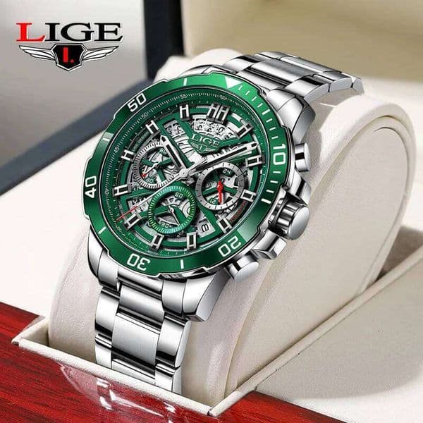 Luxury Original Man Wristwatch Luminous Waterproof Calendar Men Clock Fashion Chronograph Stainless Steel Men's Quartz Watches