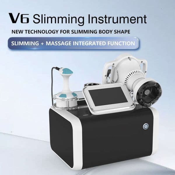 Portable 40K Fat Dissolving V6 Slimming Instrument Abdominal Lifting Loss Weight Rotary Negative Pressure Massage Cellulite Removal Skin Tightening Machine