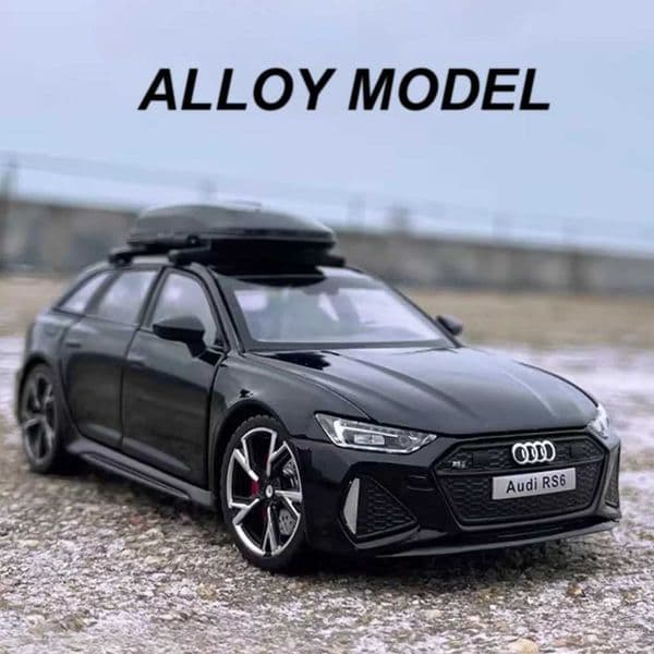 132 RS6 RS7 Alloy Miniature Models Diecast Car Toys 6 Doors Opened Sound Light Pull Back Metal Vehices Childrens Holiday Gifts L260319