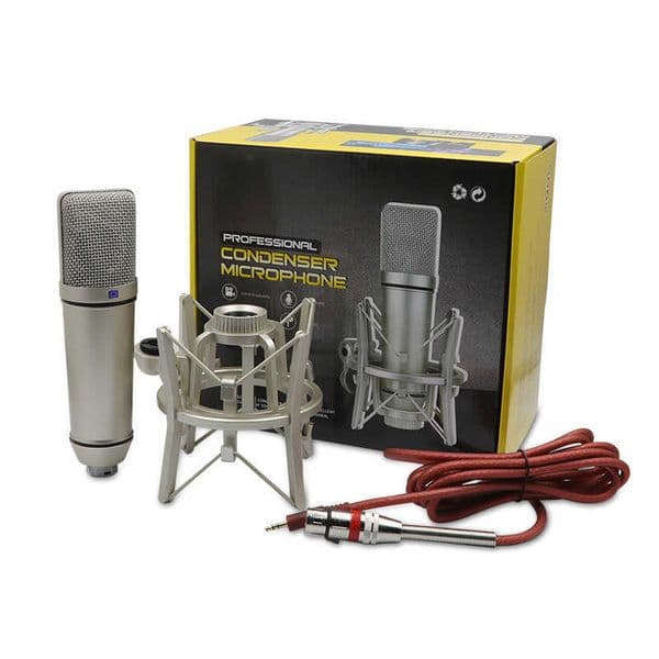 u87 Microphone Suspension Condenser 48V Live Streaming Set Large Diaphragm Microphone Live Streaming Desktop Microphone9Y1U Z260319