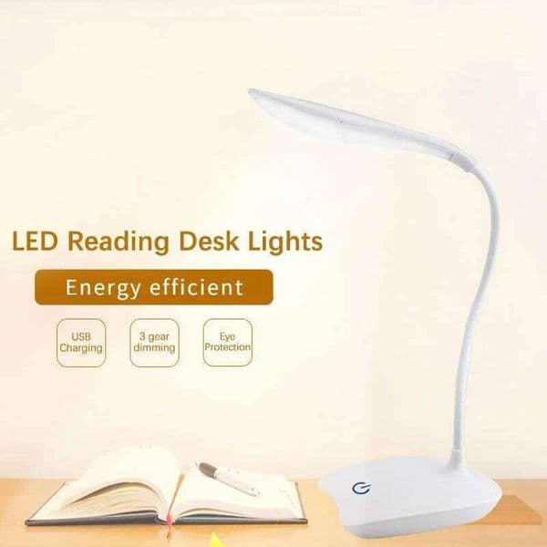 LED Desktop Desk USB Rechargeable Lighting Eye Protection Room Night Light Bedroom Bedside Student Reading Lamp 26Y0319