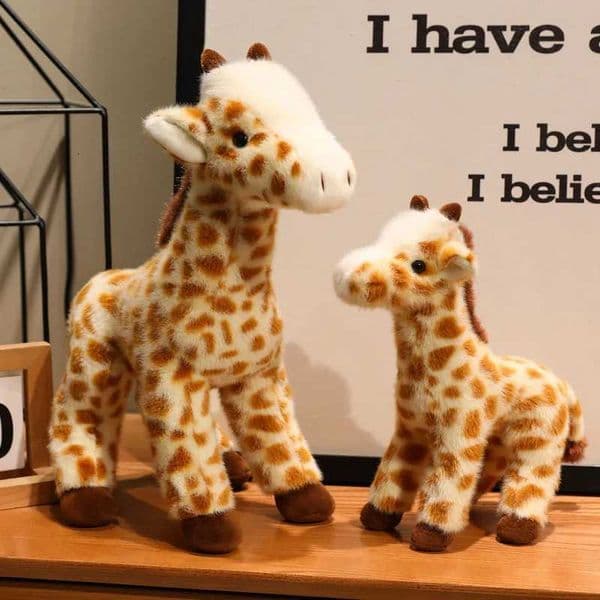 25/35CM Kawaii Cartoon Simulation Anime Cute Giraffe Stuffed Animal Plush Toy Childrens Giraffe Handmade Doll Festival Gift J20260319