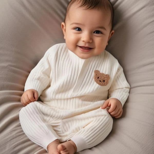 Autumn Baby Clothes BodysuitOne Pieces Boys Girls born Rompers Solid Color 100 Cotton 024M Long Sleeve Loungewear Outfit 260320