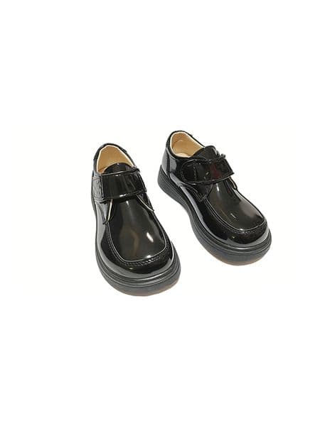 Spring and Autumn New Style Casual Lace-up Black Boys' Leather Shoes