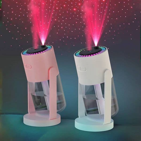 Desktop Air Car Projection Starry Sky Top Humidifier Creative Hydration USB Spray Shaking Head Machine