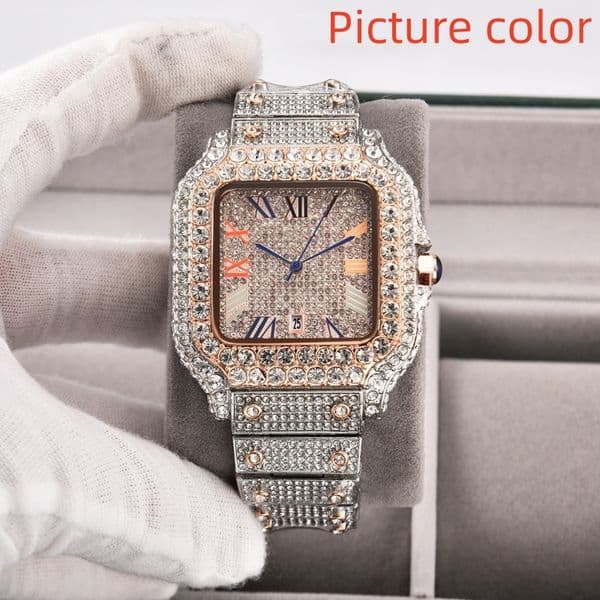 Car Wrist Watches for 2026 New mens Watches Three needles Quartz Watch High Quality Top Luxury Brand designer Clock Steel Band Fashion Diamond Holiday gifts