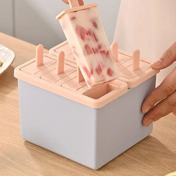 Popsicle/Sorbet Mold Food Grade Household Popsicle Making Frozen Ice Box Abrasive Tools with Lid Homemade Ice Cream Artifact 260318 260318
