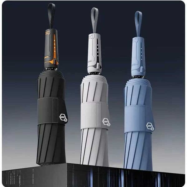Mechanical handle umbrella widened strap umbrella automatic umbrella large sturdy wind resistant mens minimalist umbrella H260319