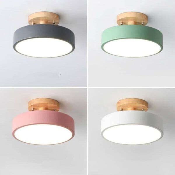 Nordic Macaron Lamp Iron Lamps Living LED Lights for Room White/Green Furniture Luminaire Ceiling Lighting 26Y0319