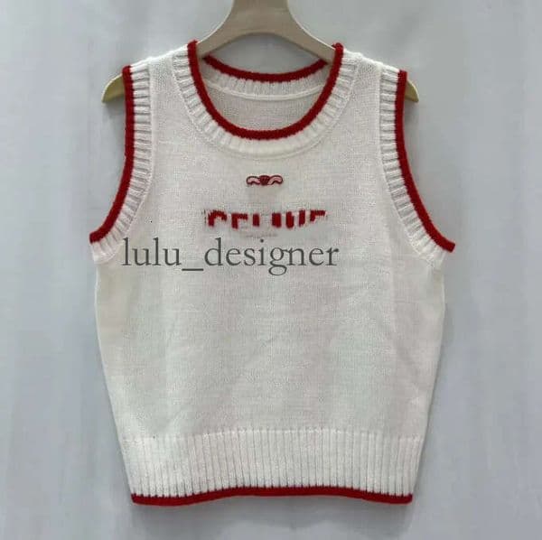 Luxury Designer tank top for women Knitwear Women Tank Corset Top pink Camis Designers Clothing Tanks Sweater Sleeveless Shirts