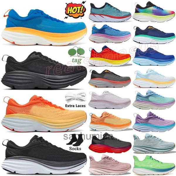 Hokatrainer 10 Womens Mens Designer Clifton 9 Running Shoes Bondi 8 Luxury Men Women Triple golden Trainers Stinson Walking S