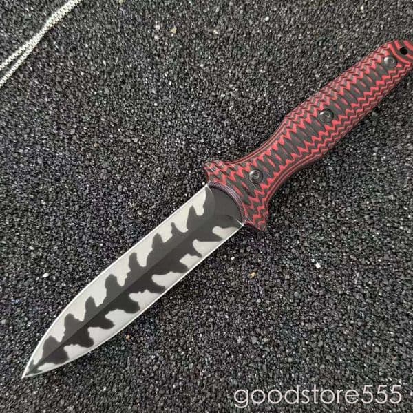 Special Offer- Double Color Camping pocket knife Fixed Blade Knife 5.43 fixed blade knife 9CR13 Blade, couteau G10 Handles