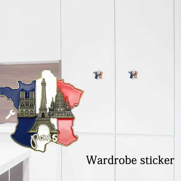France Map Refrigerator Sticker Europe Tourist Souvenir 3D Resin Fridge Magnet Stickers Paris Souvenirs Innovative Decorations S26319{category}