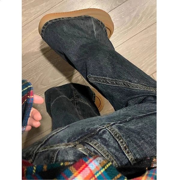 Womens Y2K Jeans Loose Straight Leg Denim Pants High Waist Baggy Trousers Retro Wide Street Style Casual Fashion 260318
