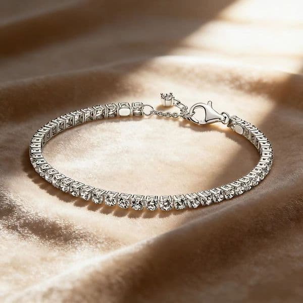 Luxury Designer Full CZ Diamond Tennis Bracelets Women Authentic fits pan s925 Sterling Silver Birthday Christmas Gifts Jewelry BR103