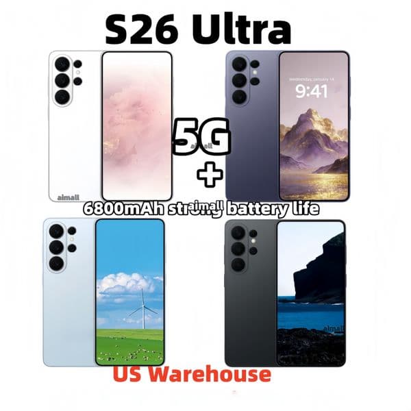 6.8 inchs 5G S26 Ultra Cell Phones Unlock Touch Screen Mobile Phone Androids s25 Smartphone Camera Telephone HD Display Face Recognition 512GB 1TB Local