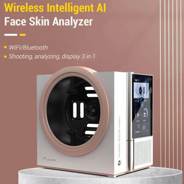 Portable Skin Analysis Detection Machine 12 Spectrum 3D Imaging HD Camera Rgb+Uv+Pl Lights Pigment Spot Scanning Health Testing Device