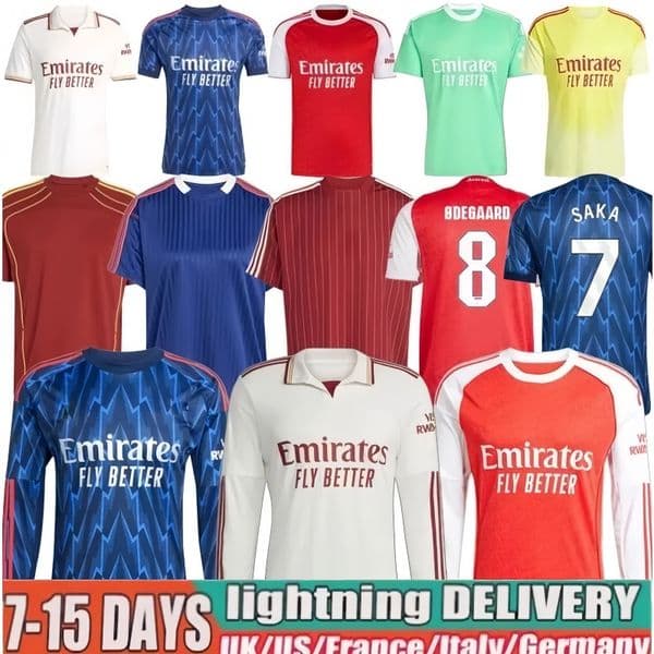 25 26 EZE G.JESUS HAVERTZ LEWIS-SKELLY Soccer jerseys 2025 MADUEKE NWANERI TROSSARD RICE GYOKERES Shirt ODEGAARD SAKA MARTINELLI CALAFIORI Football Arsen kids