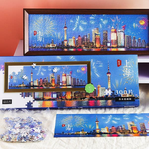 Luminous gift box, high-quality luminous puzzle for artists, stress-relief toy, desktop photo frame decoration