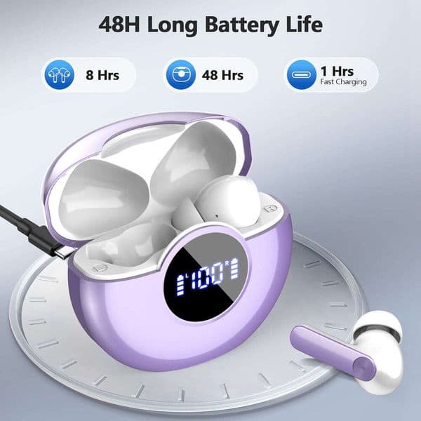 Cross-Border S40 Bluetooth Earphones, In-Ear Noise Cancelling, No Sound Leakage, Ultra-Long Battery Life, High-Capacity Battery, High Quality