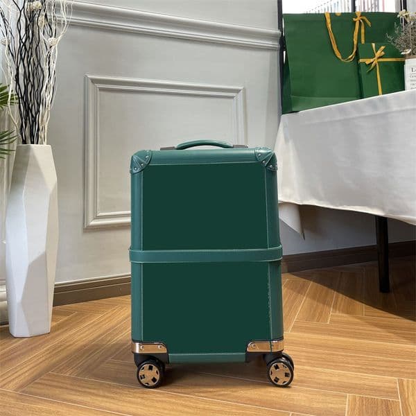 Unisex Luggage Designer Suitcase Genuine Leather Cabin Suitcases with wheels Luxury Boxes Trolley Case Travel Bag Boarding Case Password Box 20 inches