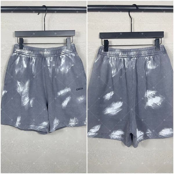 Classic High Street Letter Print Shorts Straight Leg Design Drawstring Waist Breathable Lightweight Shorts for Men Women