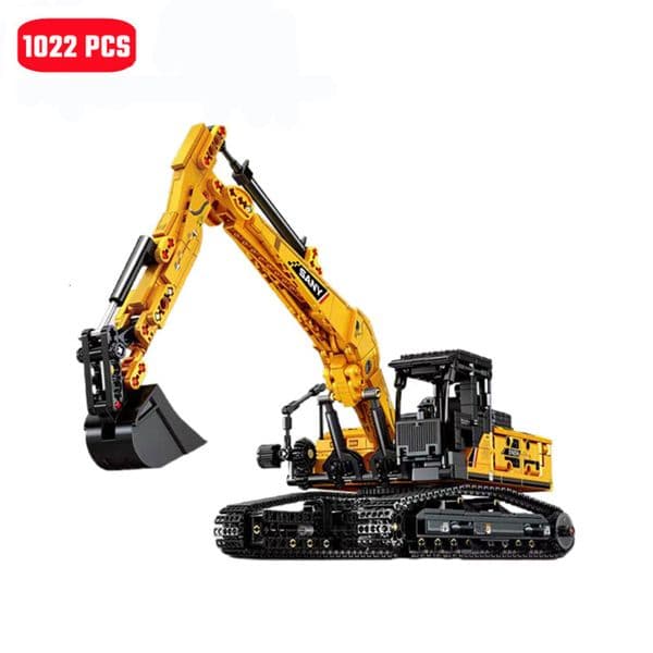 SEMBO BLOCK 1022pcs Excavator Models Building Blocks MOC City Construction Engineering Vehicle Bricks Educational Toys Boys Gift 260317 C260323